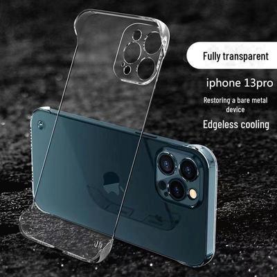For Iphone17 16 15 11 12 13 14 Pro Max Mini Plus 16e Transparent Borderless Anti Drop Ultra Thin PC Hard Shell