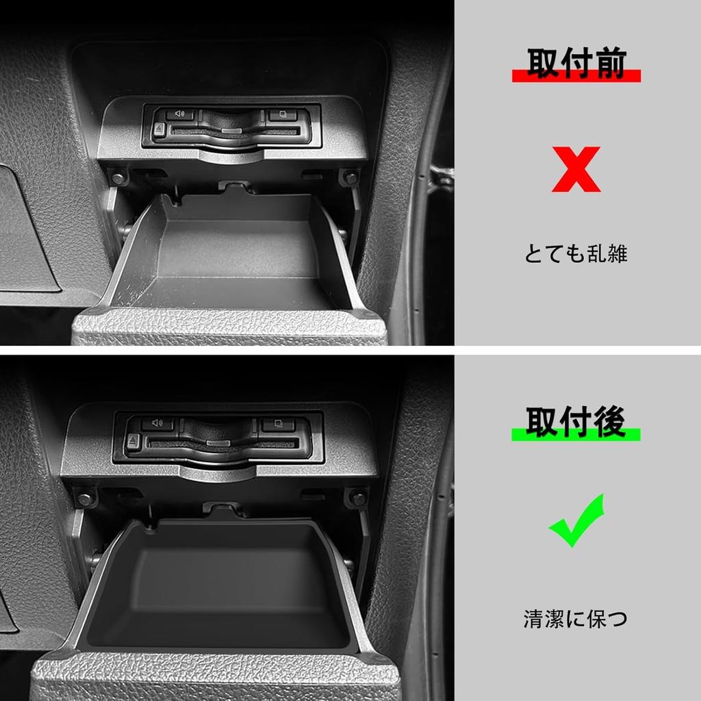 LUCKEASY Toyota Voxy Noah 80 Series and Late Dedicated Passenger Side Glove Box Driver Side Lower Box Passenger Side Upper Box Passenger Side Open