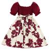 2023 Girls Dress Summer Children's Dress Short Sleeve Printed Princess Dress