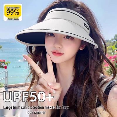 Chapeau de soleil pliable avec protection UV pour femmes 2025