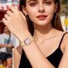 Women's Square Watch Bracelet Silver Analog Display Waterproof Fashion Quartz Accessory - Birthday Anniversary Mother's Day Christmas Valentine's
