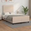 Bed Frame with Headboard Cappuccino Brown 120 x 200 cm Faux Leather