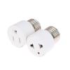 E26 E27 Screw B22 Bayonet Lamp Holder  To Us Eu Ac Power Plug Adapter Converter