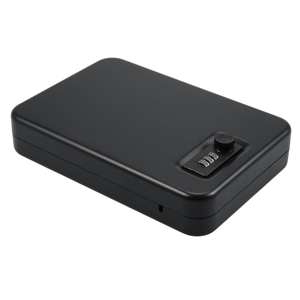 Small Safe Box Portable Travel Lock Storage Cabinet 3digit Password Case with Security 3Ft Steel