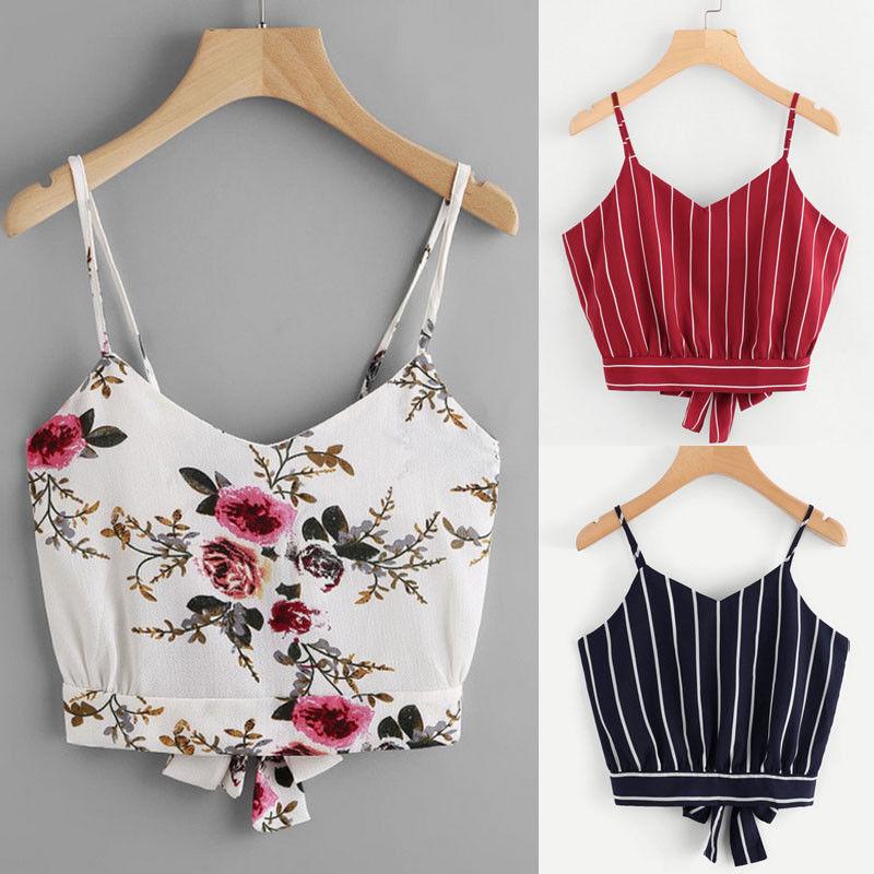 Women's Tank Tops Camis Boho Gingham Straps Cami