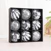 9PCS 8cm Christmas Ball Ornaments Tree Decorations For Holiday Wedding Party For Decoration Hanging Decor