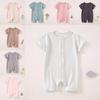 Baby Summer Sleeveless Bodysuit With Bone Free Design And Recycled Material For Newborns