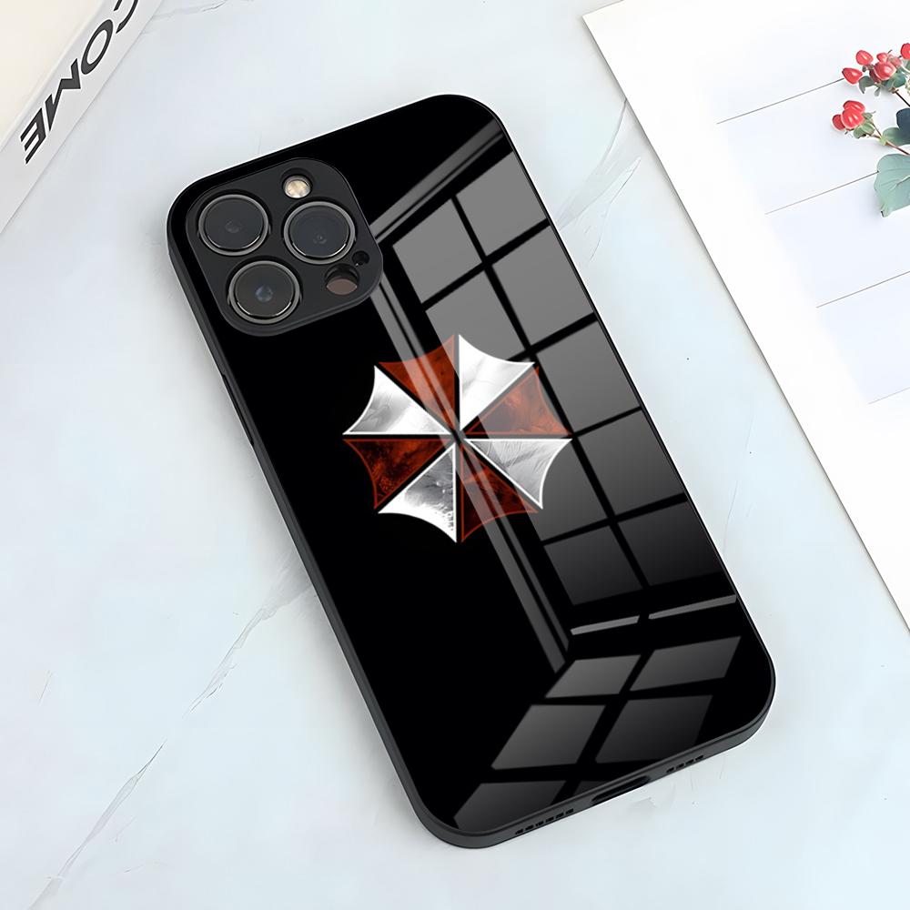Resident Evil Umbrella Phone Case For IPhone 17 Pro Max 15 Pro 16 14 Plus 12 13 Mini 11 Pro Shockproof Glass Cover