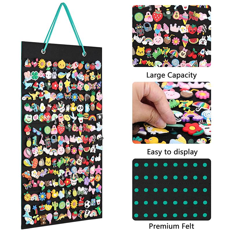 Wall Hanging Brooch Display Stand Felt Enamel Pin Badge Button Collection Storage Holder Jewelry Necklace Earring Organizer Bag