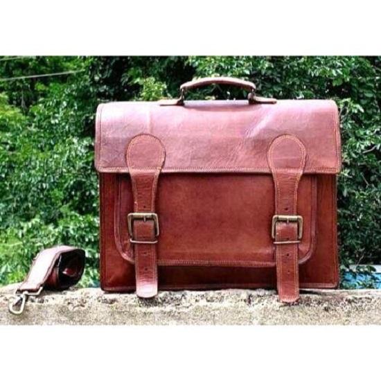 Портфель для ноутбука для мужчин и женщин из натуральной кожи — фото 7