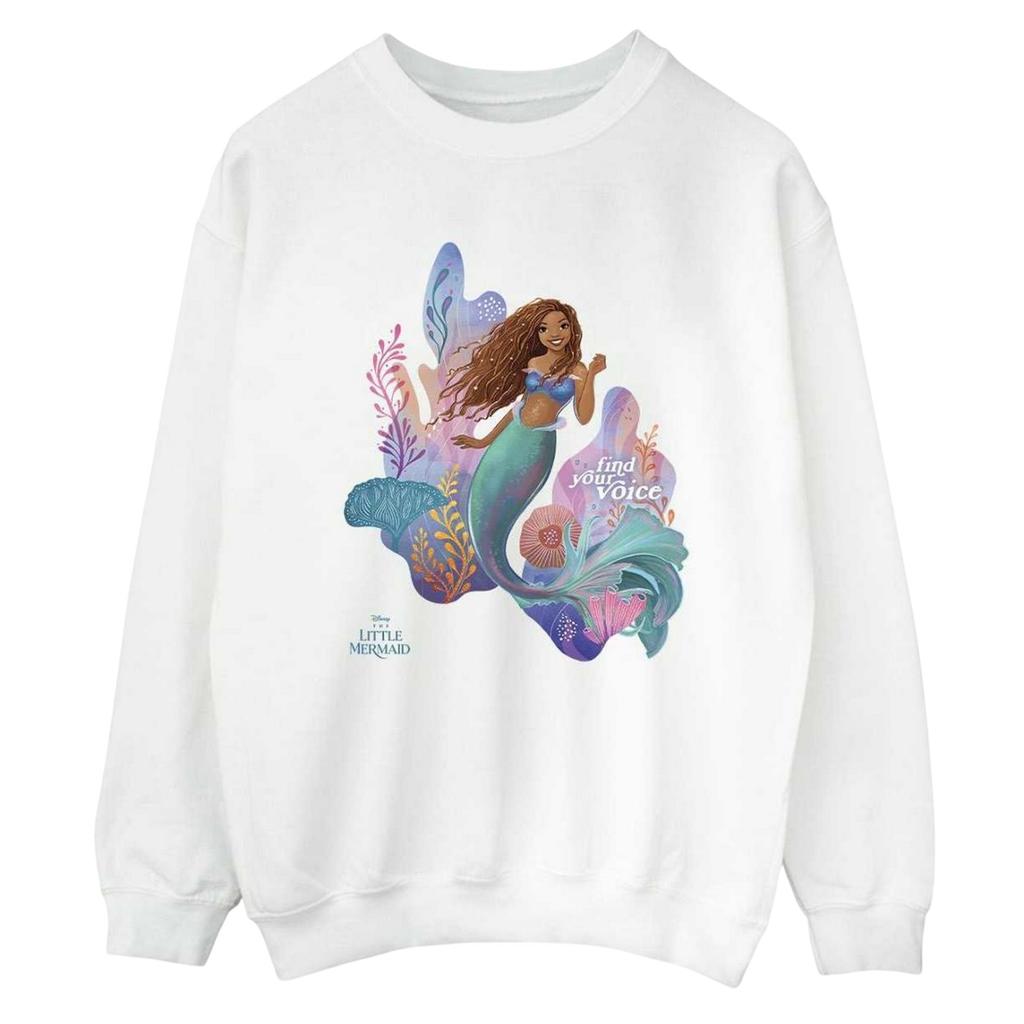 The Little Mermaid Womens/Ladies Find Your Voice Movie Sweatshirt