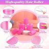 30PCS Heatless Hair Curlers Rollers with Clips Self Grip Hair Roller Set Women Hairdressing Curler Curl Salon Hair Styling Tools