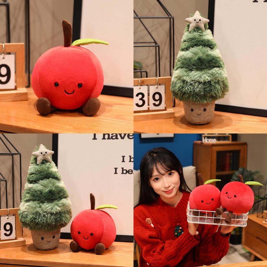 Christmas Tree Plush Toy With Pp Cotton Filling For Holiday Gift And Kids Play