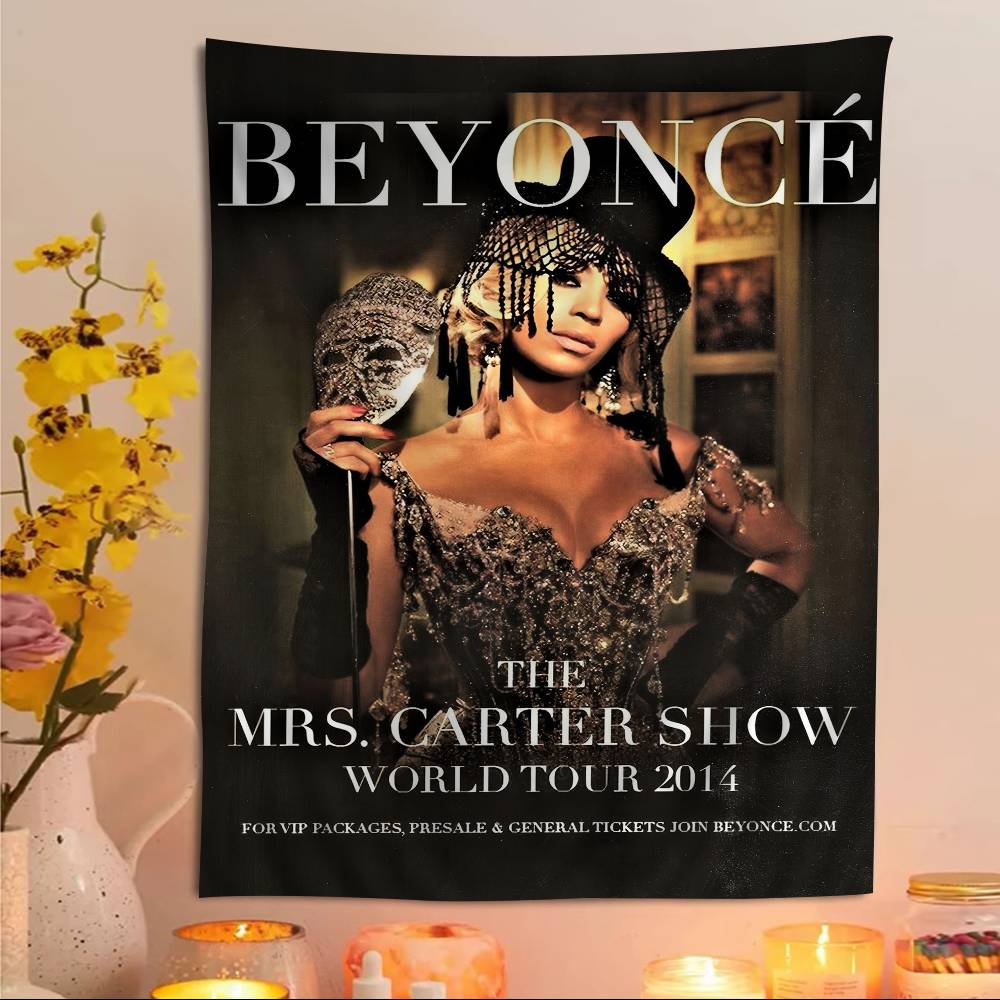 Beyonce Super Singer Anime Tapestry Indian Buddha Wall Decoration Witchcraft Bohemian Hippie Wall Hanging Sheets