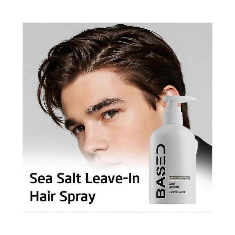 Based On Sea Salt Spray & Santal Sandalwood Curl Cream for Natural Light Hold 2025