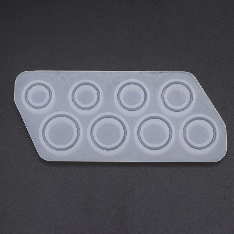 Flat Rings Mold Collection Handmade Making Ring Jewelry Silicone Mold Crystal Epoxy Mould Jewelry Making Tool