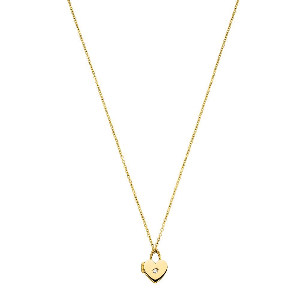 Valentine'S Day Stacked Love Box Pendant Necklace Three-Dimensional Open And Close Peach Heart Pendant Collarbone Chain