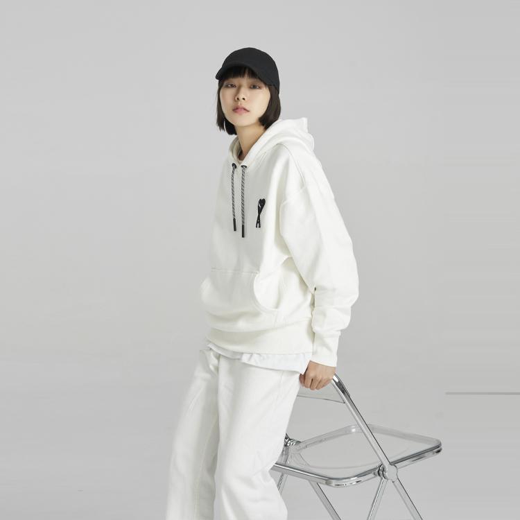 Puma x Ami Hoodie Marshmallow Unisex Tops White 536231-75