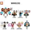 Set di Mattoncini Giocattolo Mini Action Figure Franky Occhio di Falco One Piece WM6192 Giocattolo Puzzle Anime per Bambini Regalo