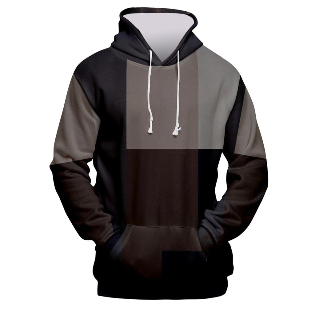 Fashion Print Loose Men's And Women's Long Sleeve Hooded Sweater