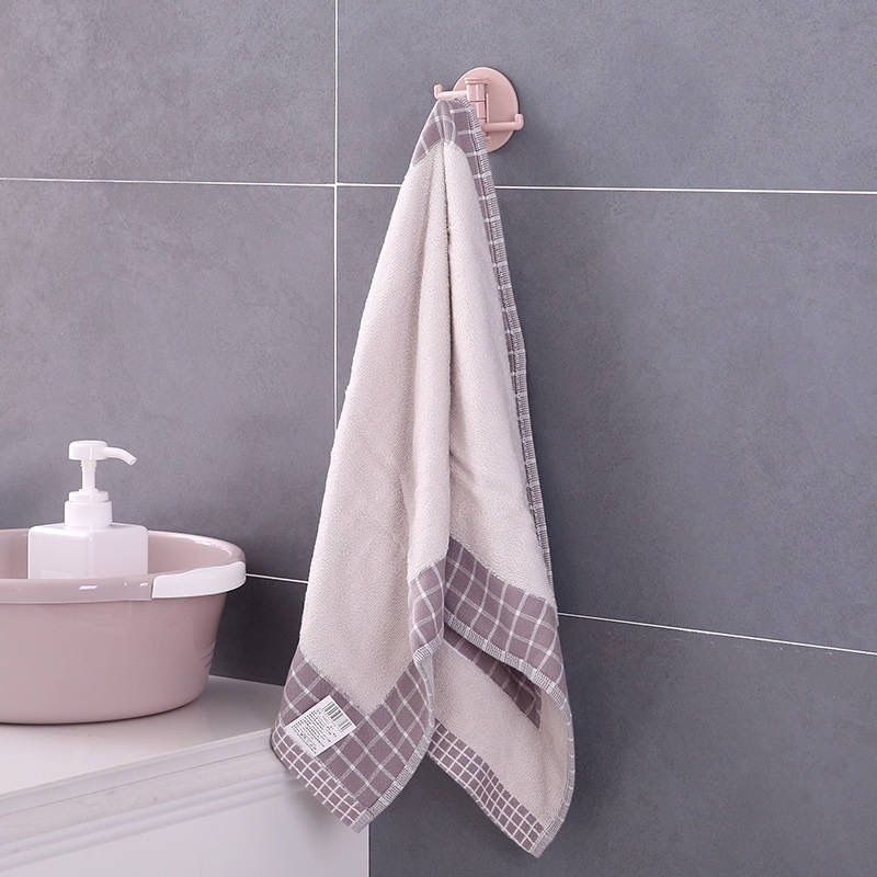 Rotating traceless hook, wall self-adhesive, strong, non punching, kitchen, bathroom storage rack, multifunctional towel rack
