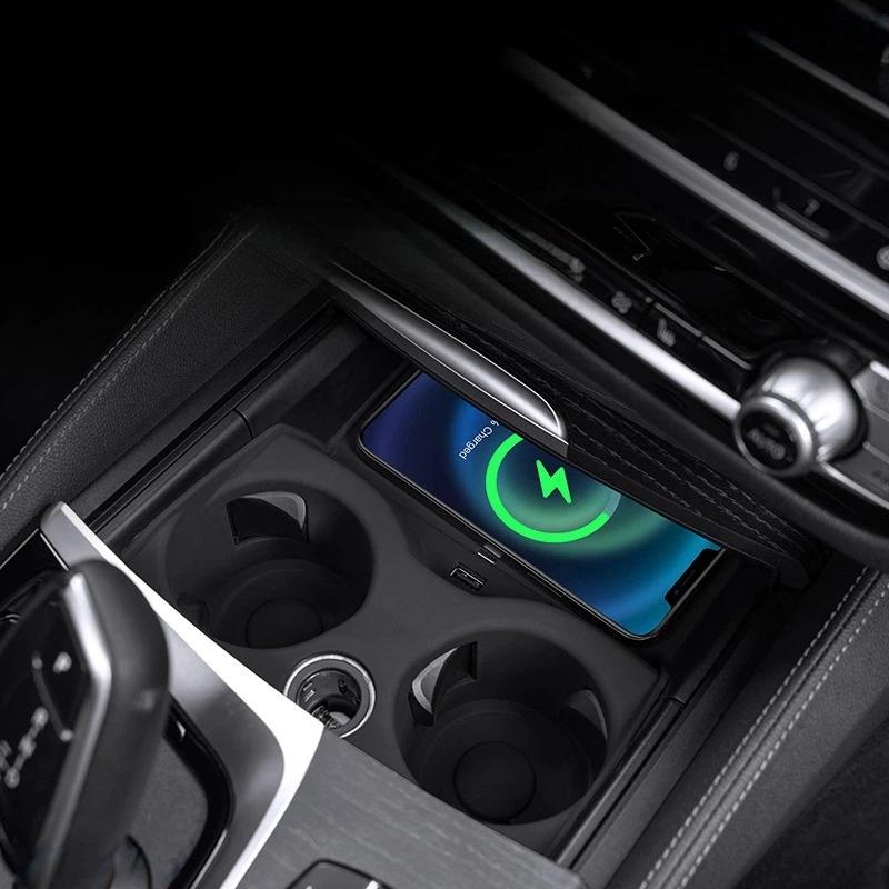 Silicone Center Control Panel Pad Cup Holder Mat For BMW 5 6 Series GT Interior Anti-Slip Car Accessories