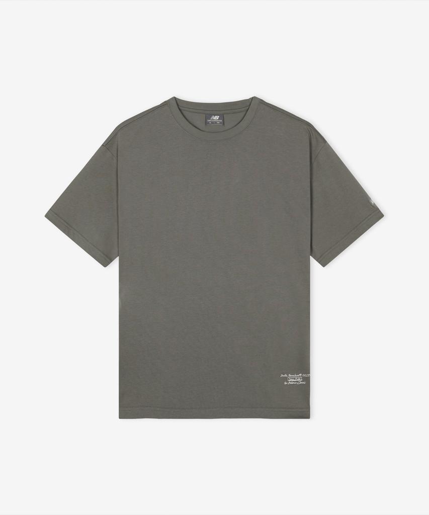 Nyuballanseu Nbneg21443 / Uni Essential Signature Short Sleeve T-Shirt (Gray Khaki)