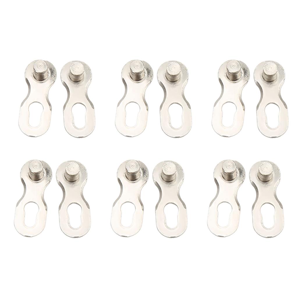 6 Çift Bisiklet Zinciri Hızlı Bağlantı Çelik Kayıp Zincir Tamir Bağlayıcısı Dağ Yol Bisikleti için9