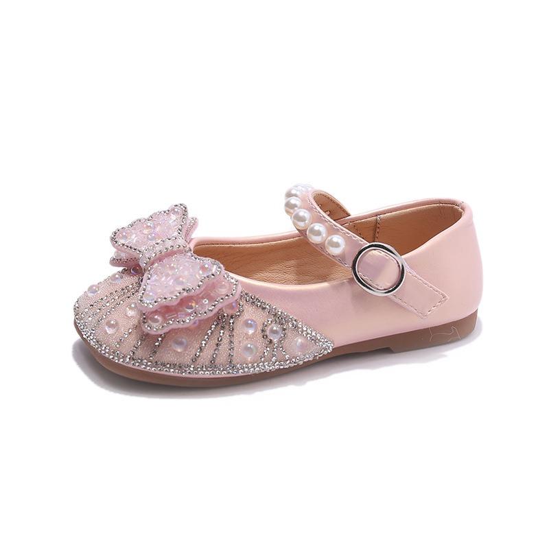 Mädchen Prinzessinnenschuhe Funkelnde Kristallschuhe für Mädchen, Kleinkind Freizeitschuhe Niedliche Mädchenschuhe Schleifenschuhe Lässige Kinderschuhe