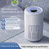 Compact Air Purifier Device Home HEPA Filter Odor Remover Smart Air Cleaner for Fresh Indoor Living White Plastic
