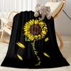 1pc Sunflower Initial blanket Soft and Warm for Sofa Office Camping Travel Livingroom Great Gift for Friends and Family Comfortable
