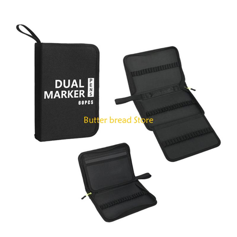W89C 60/72/100/120 Fächer Buntstift-Etui Hohe Kapazität Stifteetui Große Kapazität Zeichenstift-Etui Organizer-Tasche für Marker