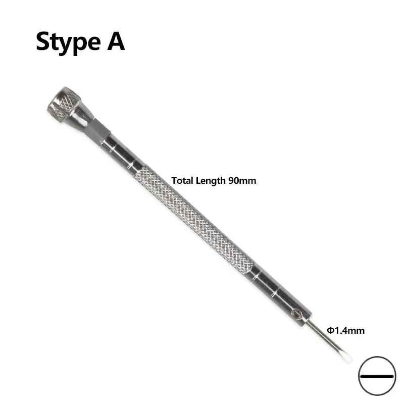 Small 0.8-1.6 Steel Single Screwdriver For Watch Glasses Repairing Portable Hand Tools Band Removal With  Link Pins Watchmaker