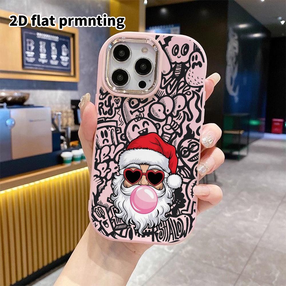 Phone Case: 2D Flat Design Suitable for iPhone 18 17 16 15 14 13 Pro Cases, Couple Style, Trendy Street Vibe, Christmas and Halloween Gifts