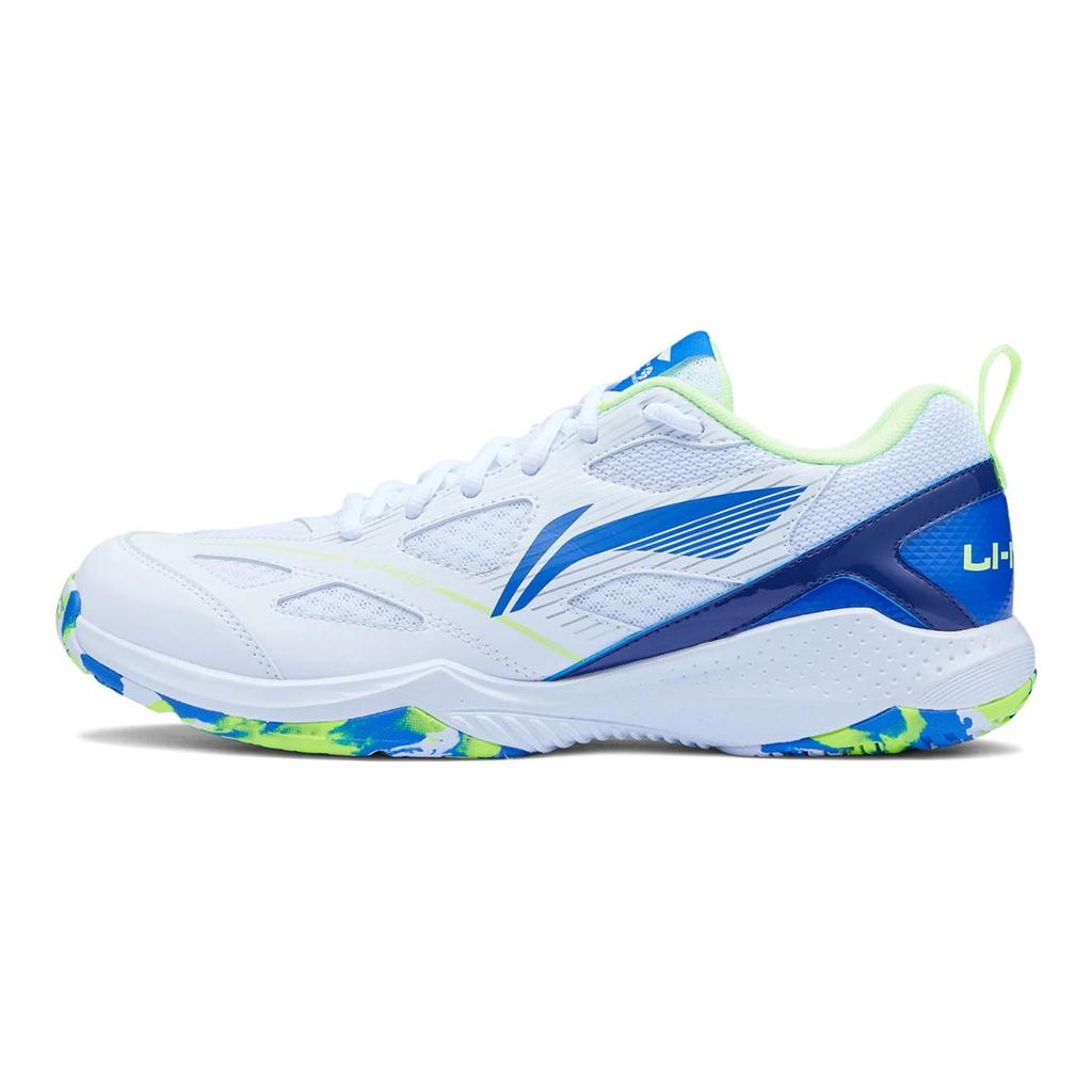 Li Ning Gale Lite Tessuto, Pelle Sintetica Antiscivolo, Resistente all'Abrasione, Traspirante Scarpe da Badminton Basse AYTU025-2