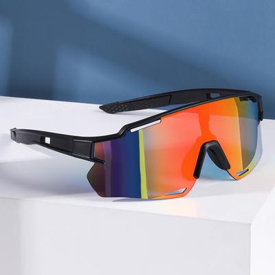 Popular Sunglasses Cycling Glasses Bicycle Colorful Plated Real Film Sports Glasses Windproof Goggles