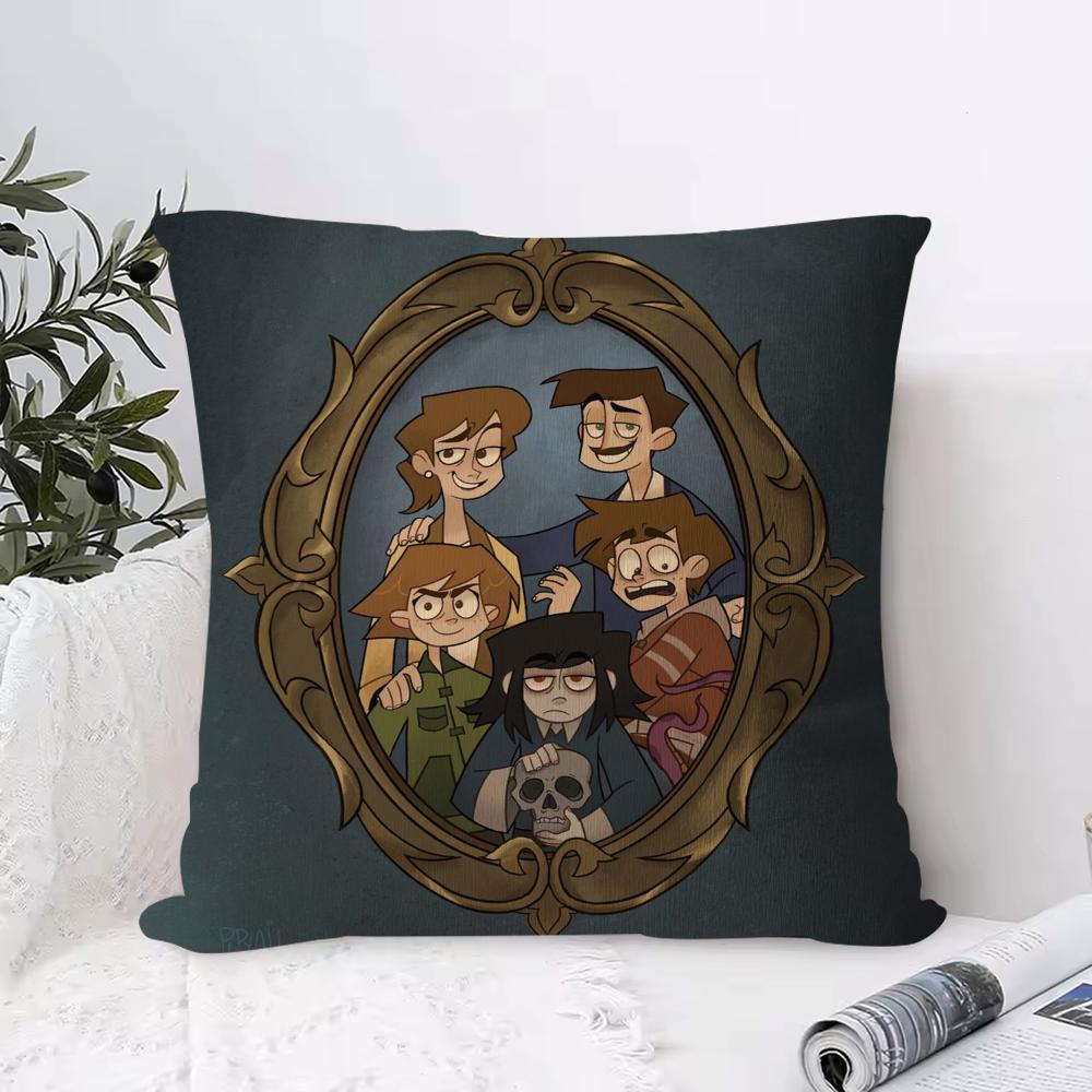 Наволочка для подушки Антипылевой Наволочка Невидимая молния Шелковистый короткий плюш Чехол на диванную подушку M-Mr. Мультфильм BeanS 30cmx30cm