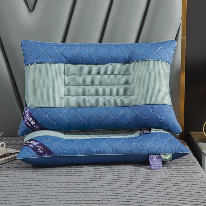 Household Latex Cassia Pillow Single Neck Pillow Low Pillow Student Dormitory Pillow Core One Piece