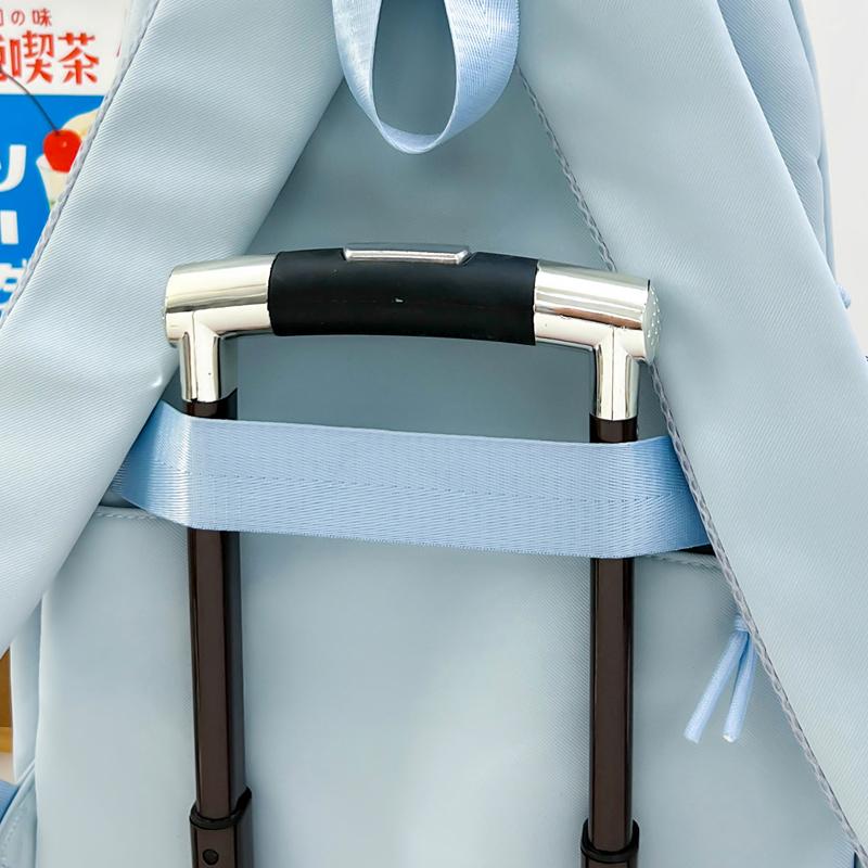 Contrast Color Women Large Capacity Backpack Student School Bag