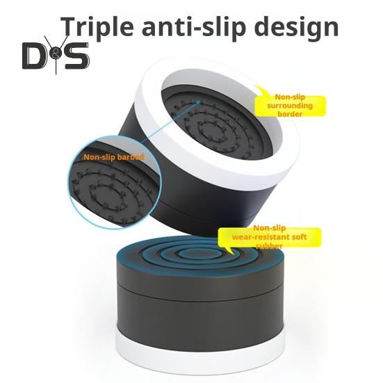 4Pcs Round Furniture Riser Heavy Duty Bed Riser Stackable Anti-slip Table Desk Couch Chair Sofa Cabinet Leg Lift Riser Heightening Foot Pad