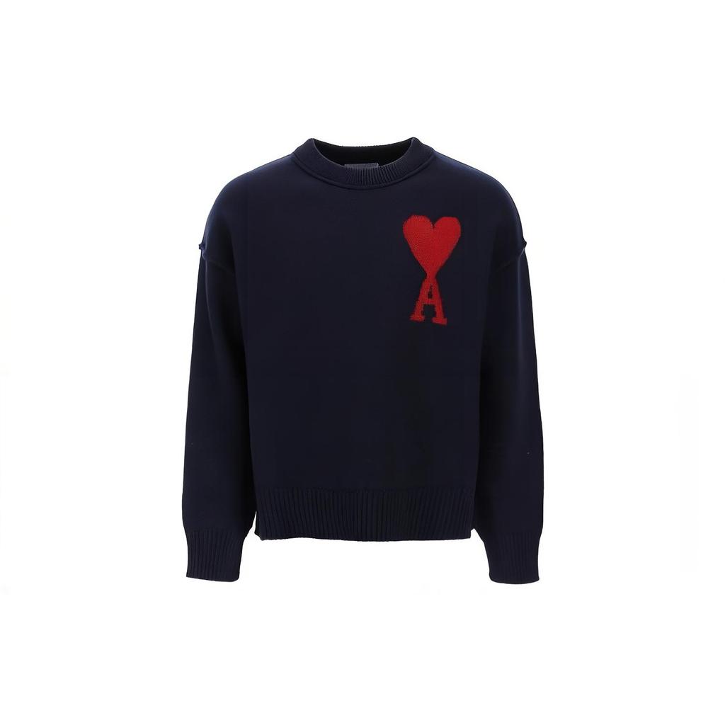 Ami Large Heart Sweater UKS0060184005