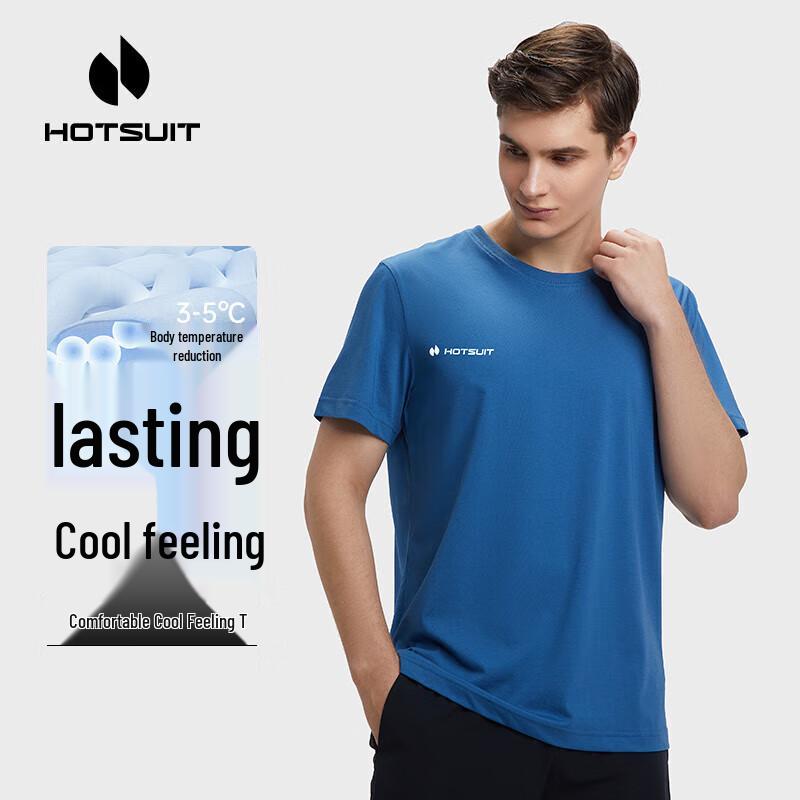 HOTSUIT Men s Cool-Touch Short Sleeve T-Shirt M
