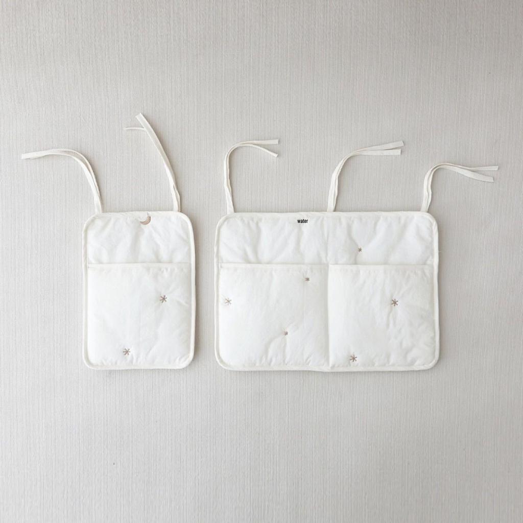 Korean Baby Crib & Stroller Hanging Storage Bag for Diapers, Bottles, and Toys