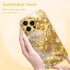 Golden Butterfly Design Electroplated Glass Phone Case Suitable for iPhone17 16 15 14 13 12 11Pro/Max/Plus Shockproof Back Cover