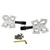 KCNC KNIFE Titanium Spindle Road Platform SK2294 Pedals, Silver, KPED01-TI-S,