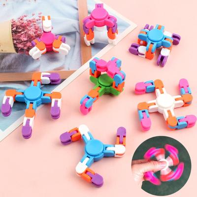 3Pcs Transformable Fidget Spinner Gyro Stress Relief Toys Adult Kids Birthday Party Favors Pinata Fillers School Rewards Gifts