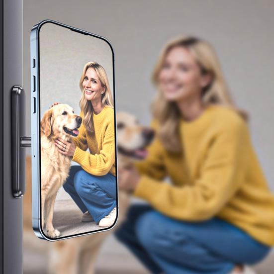 Golf Cart Phone Holder Alloy Magnetic Phone Mount for Gym Treadmill & Golf Cart Use One-Hand Operation Phone Stand for MagSafe