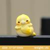 Adorable Mini Yellow Chick Figurines Cartoon Kawaii Decor Ornament for Office Desk Teen Bedroom Birthday Gift