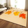 Maple Leaf Living Room Carpet Bedroom Dining Room Floor Mat Pattern Size