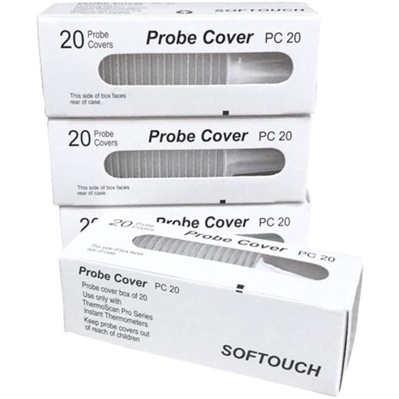 20pcs/box Universal Disposable Ear Thermometer Probe Cover Plastic Earmuff